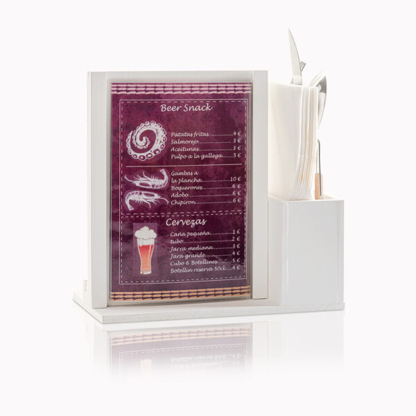organizador de mesa personalizado para bares y restaurantes